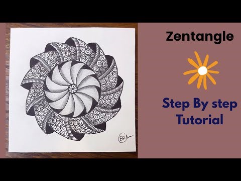 Calm Your Mind With Zentangle Pattern | Drawing Tutorial For Beginners