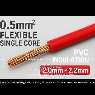 0.5mm² Flexible Single Core PVC Cable | Full Technical Details and Applications