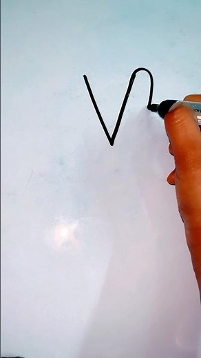 How to draw Victory ✌️ with letter v#howtodraw #kidsdrawing #shorts ‪@PalakEducationArts‬