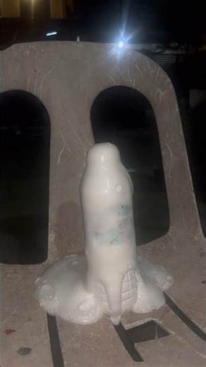 Grade 9 project: Volcanic eruption using plastic balloon