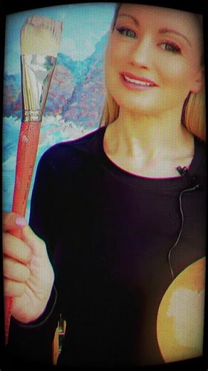 One brush, better painting: size 20 hog bristle for control, texture, easy coverage #arttips