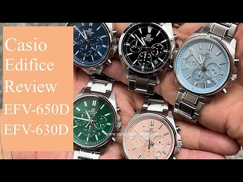 Casio Edifice EFV-650D and EFV-630D Review with your favorite color