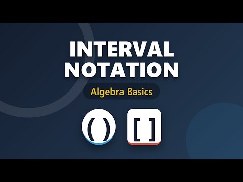Interval Notation Explained: Parentheses vs Brackets | Algebra Basics