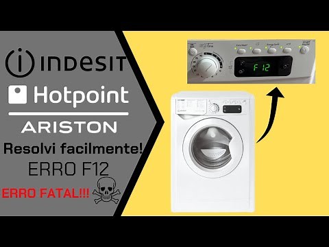 Máquina de lavar roupa Indesit / Hotpoint Ariston demora a ligar e dá errro F12