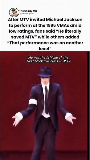 Michael Jackson saves MTV with "iconic 1995 VMAs" performance #michaeljackson #mtv #vmas