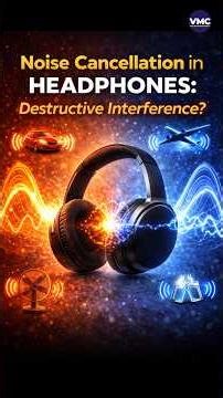 Noise Cancellation in Mobiles: Destructive Interference? Explained by VMC JEE
