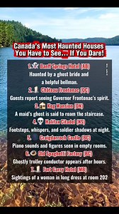 1.4K views · 14 shares |   7 Haunted Places in Canada .. Are they really haunted? Hmm.. #explorecanada #visitcanada #discovercanada #travelcanada #Canada2025 #canadaeh #OhCanada | Mrs. John E | Facebook
