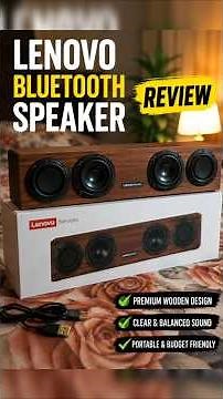 LENOVO SPEAKER 🔥 WORTH IT?BLUETOOTH Speaker #Lenovo #BluetoothSpeaker #TechShorts