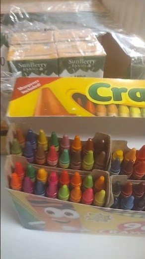 96 Crayola Crayons with Built-in Sharpener