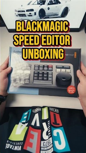 Blackmagic Speed Editor Cinematic Unboxing