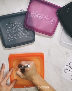 53 reactions · 6 comments | Make reusable traceable coloring pages for your Stashers! Click the link below to download these festive printable doodles by our fave Rad and Happy! ⁠ You can draw on your Stashers using dry erase markers, chalk markers, and ballpoint pens. https://bit.ly/2XNzj54 | Stasher | Facebook
