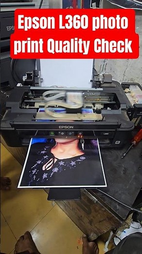 Epson L360 Multifunction printer photo print Quality Check Review ||all red light blinking??
