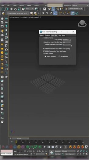 الـ Grid في 3ds Max مش مجرد خطوط… دي أداة بتتحكم في شغلك كله!