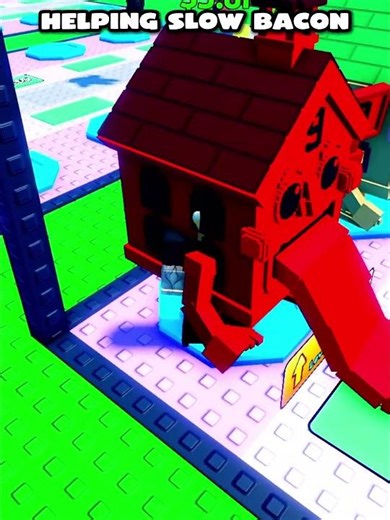 Helping Slow Bacon in Escape Tsunami For Brainrots #roblox #stealabrainrot