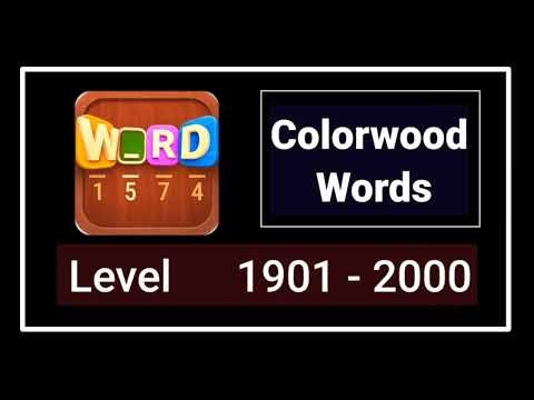 Colorwood Words All Levels 1901 - 2000 Answers Walkthrough