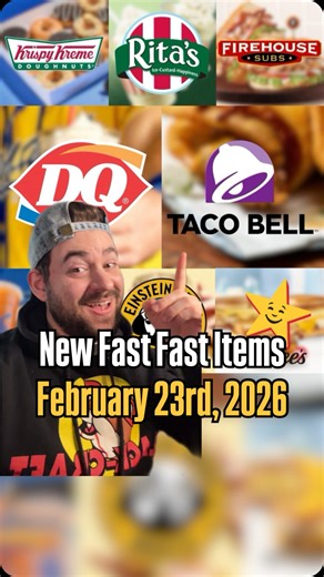 Here’s a list of new menu items from fast food spots and more to kick off your week. Taco Bell has two new test items rolling out this week. Detroit gets Shredded Beef Street Chalupas with creamy jalapeño sauce, while Grand Rapids is testing two Cantina Bowls: the Chicken Cotija Bowl with Fiery Cotija Dip made with Fire Sauce, and the Cantina Chicken Chile Lime Bowl. Both come loaded with rice, lettuce, pico, new guac, and seasoned Chalupa chips. Krispy Kreme is bringing back its OREO collaborat