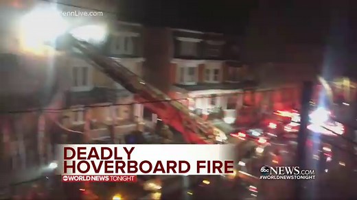 Recharging hoverboard blamed in deadly house fire in Pennsylvania