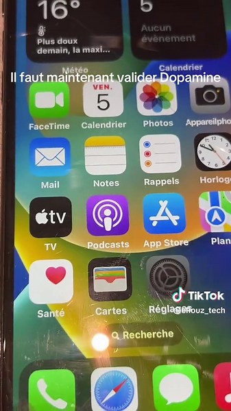 ⚠️Il est reccomandé de faire une sauvegarde de l'appareil avant touts jailbreaks ainsi que de déconnecter le compte icloud, et de ne pas garder de mots de passe importants ⚠️ Le jailbreak d’un iPhone X sous iOS 16 avec Dopamine est l’une des solutions les plus populaires pour les utilisateurs qui souhaitent personnaliser davantage leur appareil. Développé par Lars Fröder, Dopamine est un jailbreak moderne de type « rootless », conçu pour offrir une meilleure stabilité et une compatibilité accrue
