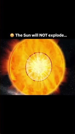 The Sun Will Never Go Supernova 🤯#shorts#space