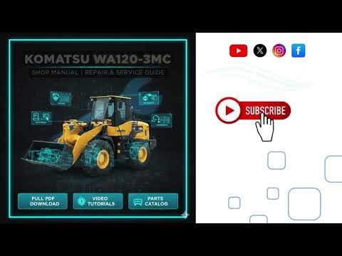 KOMATSU WA120-3MC A31001 & UP SHOP MANUAL CEBM005101