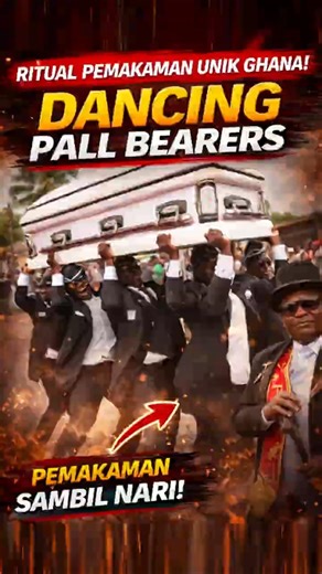 Unique Funeral Traditions of Ghana 🕺⚰️🕺 #uniquefacts #funny