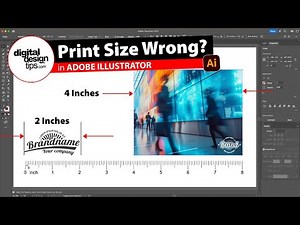 How to Make Print Artwork Actual Size in Illustrator (Inches, MM, Pixels)