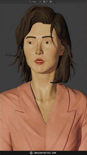 🎭 How I turn references into 3D characters in Blender #shorts