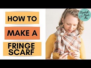 How to make a fringe scarf: super easy gift sewing