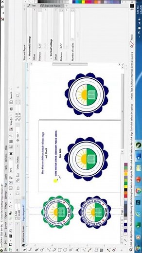How To Create School Logo Element Design in CorelDRAW #shortvideo #tutorial