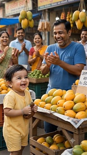Baby Outsmarts Mango Seller 😂🥭 | Cutest Totli Baby Ever ❤️ #shorts