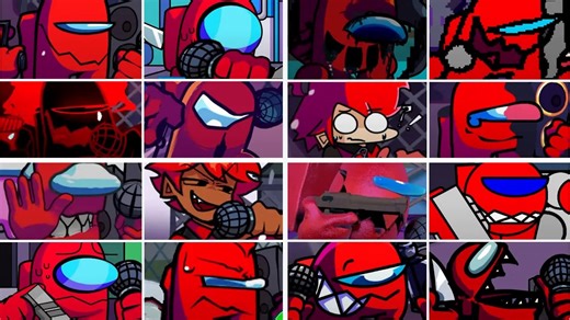 FNF:Red Impostor Week 但是不同版本的红色唱