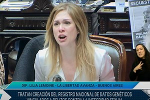 Lilia Lemoine habló de su violación y se quebró en plena sesión de Diputados