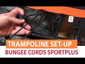 Sportplus Fitness Trampoline Bungee cord Set-up with Spanning Tool