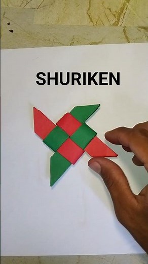 "Epic Origami Shuriken - Real Ninja Star from paper!" #shuriken #craftzone