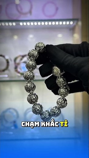 Vòng Tay Om Mani Padme Hum bạc Thái 925