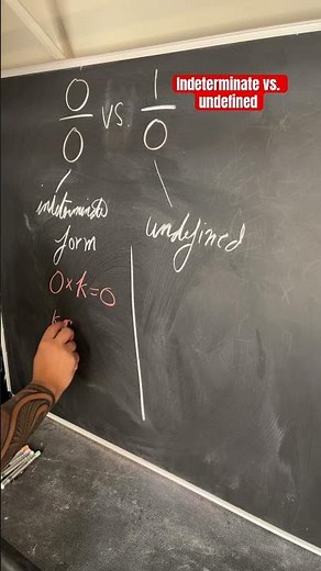 Indeterminate vs. undefined #maths #sat #mathematics #math #calculus #youtubeshorts #youtube