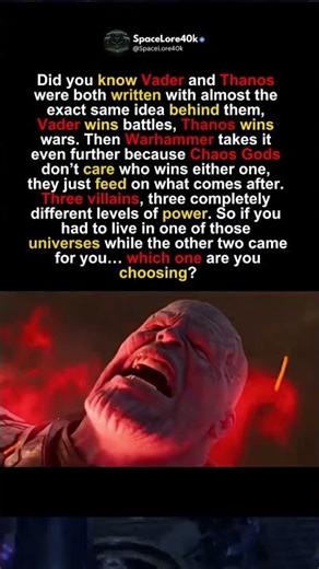 vader wins battles thanos wins wars 💀 #thanos #darthvader #shorts #gaming #ps5 #40klore