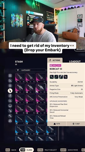 Blue Thunder on Instagram: "I have a TON of extra stuff in my inventory so… 👀 #arcraiders #gaming"