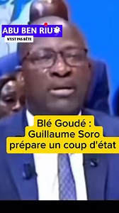 261K views · 2.2K reactions | Vous pensez que #Guillaume Soro fait planer le spectre d'un coup d'état sur la #Côte d'Ivoire ? Écoutez la réponse de #Charles Blé Goudé À partager | Zasso Dagrou Patrick | Facebook