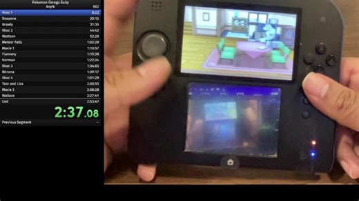 Pokemon Omega Ruby speedruns for 2:52 (Death by Delcatlady)