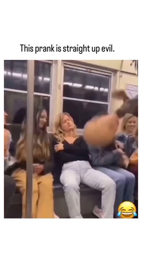 @sarcasmmodeon.1 on Instagram: "The video shows a staged subway prank where actors wear hyper-realistic bald silicone masks to mimic creepy passengers, startling riders into screams and laughter over 54 seconds synced to upbeat music. Posted by @EpicClipVault on December 18, 2025, it quickly gained 1.8 million views and 15,000 likes, tapping into the popularity of elaborate social experiments on social media. Replies mix amusement with doubt, as users point to inconsistencies like identical back
