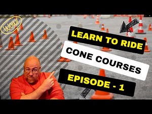 Motorcycle Beginner Cone Skills Episode 1 The 12 foot Weave