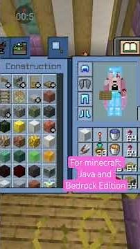 How to build a chair in minecraft JAVA and BEDROCK Edition👍