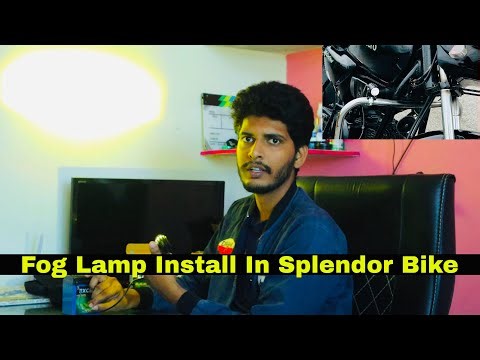 Install Fog Light In Splendor Modified