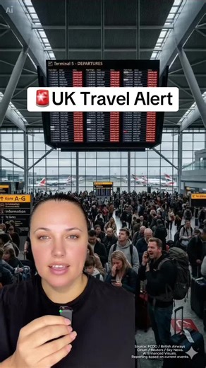 ✈️ Urgent: If you are at Heathrow or Gatwick today... Travel chaos as thousands of flights are wiped off the boards. Terminal 5 is currently at a standstill. The Foreign Office has updated travel advice for the UAE, Qatar, Bahrain, and Kuwait. If you are stuck, the UK is launching emergency rescue flights through Muscat (Oman) starting March 9th. Don't head to the airport unless your flight was confirmed in the last hour. Check the video for the full breakdown of the