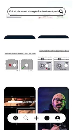 Cutout Placement Strategies for Sheet Metal Parts