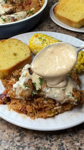 Carman Wilken on Instagram: "🔥 This Cajun chicken and rice with garlic Parmesan sauce is what dinner dreams are made of. Easy, creamy, and packed with flavor! Full recipe on my website Whatsmomcookin.com! #easyrecipes #weeknightdinner #chickenrecipes #cajunfood #comfortfood #homemade #garlicparmesan #foodie #recipevideo"