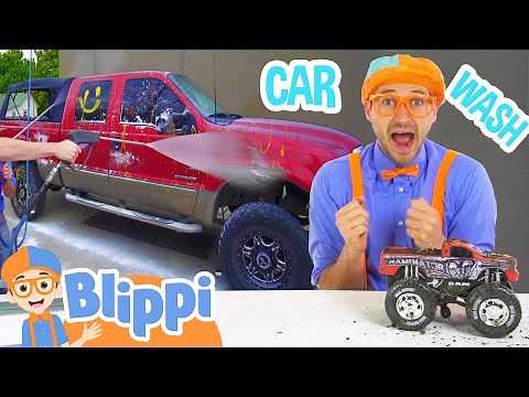 Car Wash Fun with Blippi! | Children Toys & Learning | Educational Videos For Kids