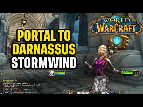 World of Warcraft Stormwind Portal to Darnassus Location Quick Guide