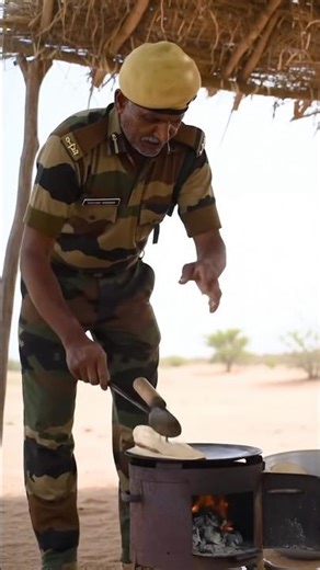 Real Indian Army Soldier Cooking 🇮🇳🔥😍 #shorts #indianarmy